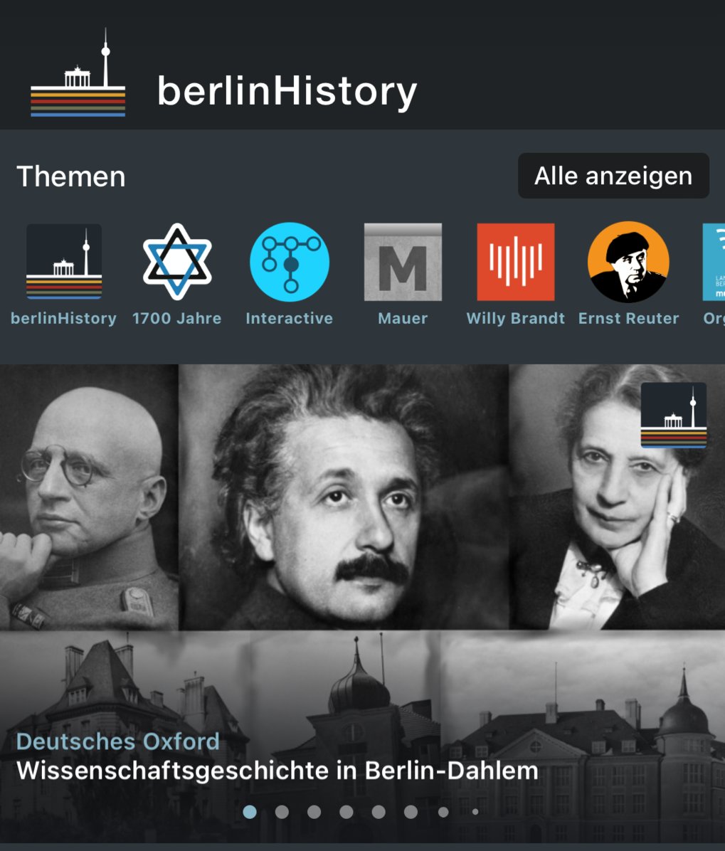 Das Archiv der MPG in der berlinHistory-App